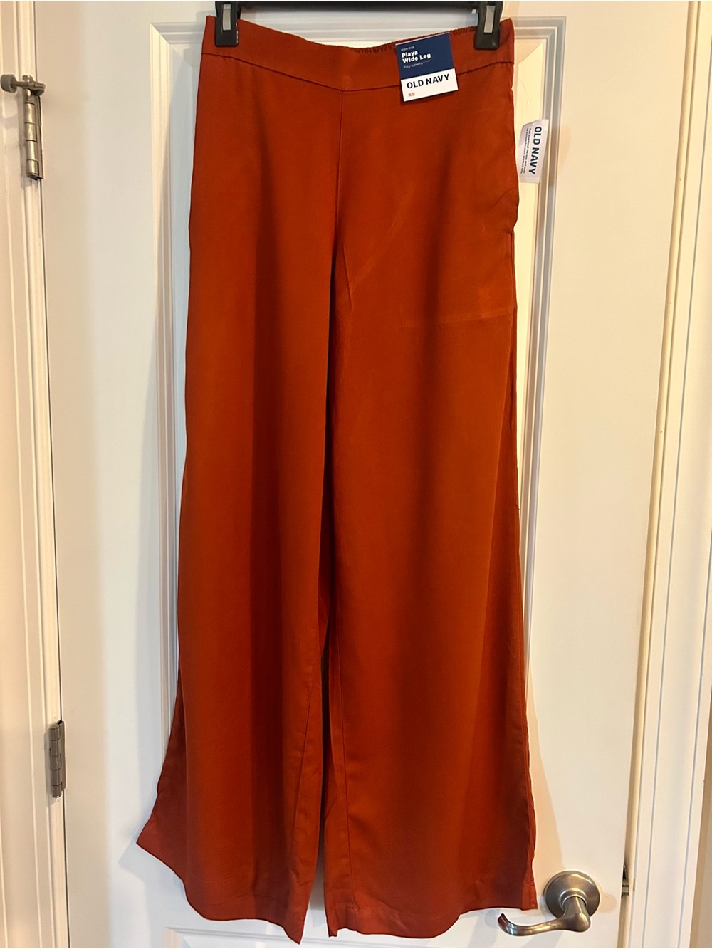 Old Navy Playa Wide-Leg Pants in Rust Orange